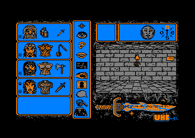 Le Maître des Âmes (Amstrad CPC) screenshot: In Game... looks better than on PC Dos CGA...