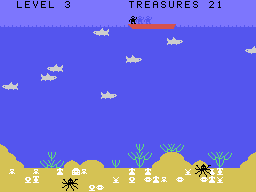 Blackbeard's Treasure (TI-99/4A) screenshot: Level 3