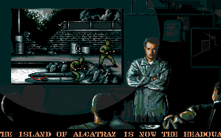 Alcatraz (DOS) screenshot: Briefing