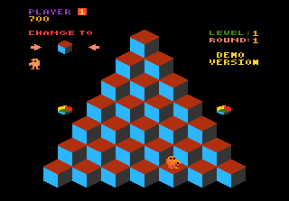 b*nQ (Atari 7800) screenshot: I completed the level
