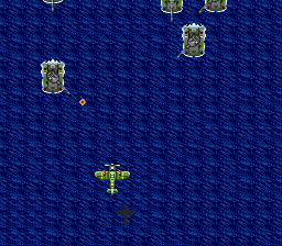 Twin Hawk (TurboGrafx CD) screenshot: This stage is completely over sea