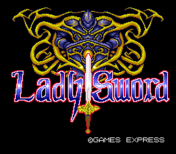 Lady Sword: Ryakudatsusareta 10-nin no Otome (TurboGrafx-16) screenshot: Title screen