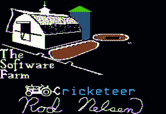 Cricketeer (Apple II) screenshot: Title screen