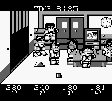 Downtown Nekketsu Kōshinkyoku: Soreyuke Daiundōkai (Game Boy) screenshot: A lil' bit chaotic.