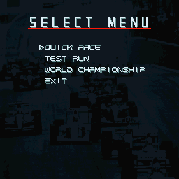 Overtake (Sharp X68000) screenshot: Game Mode select