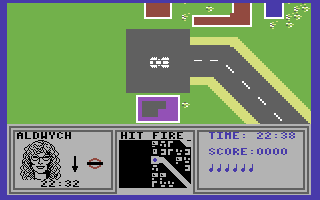 Paul McCartney's Give My Regards to Broad Street (Commodore 64) screenshot: The map is huge and has numerous dead ends.