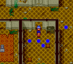 Cosmic Fantasy 4: Ginga Shōnen Densetsu - Totsunyū-hen (TurboGrafx CD) screenshot: Mansion dungeon. These pools are hidden and will teleport you