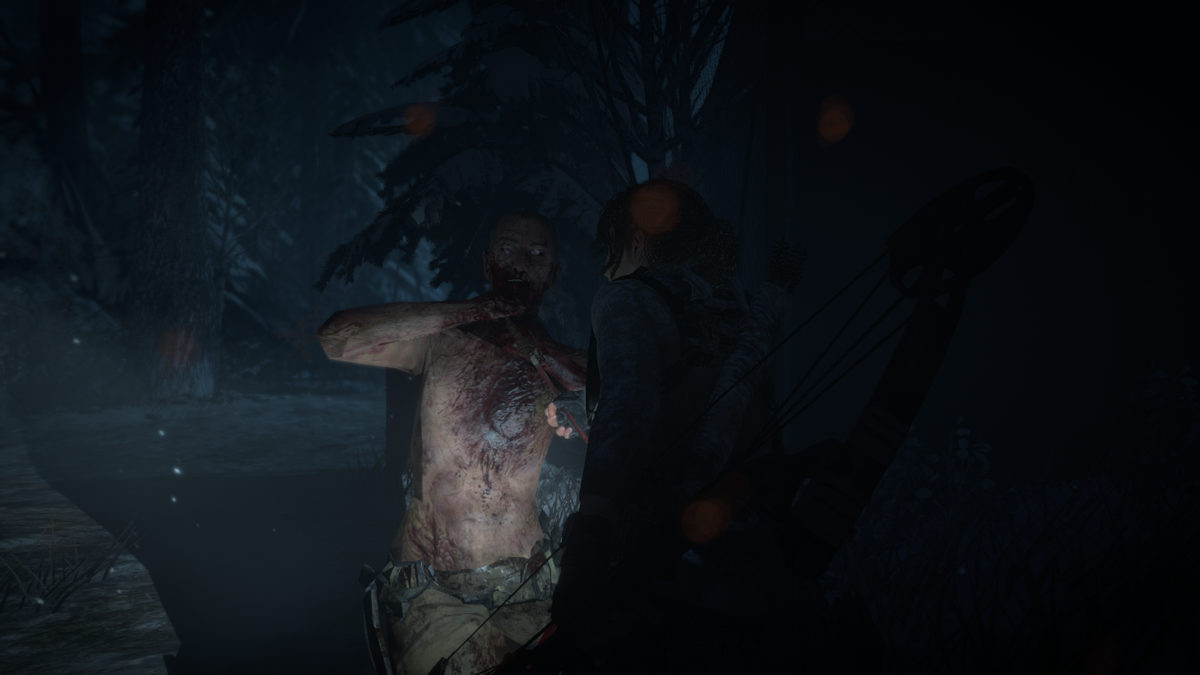 Rise of the Tomb Raider: Cold Darkness Awakened (Windows) screenshot: Stealth kill
