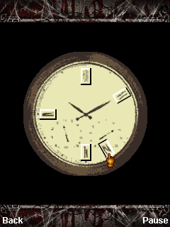 Silent Hill: Orphan (J2ME) screenshot: A puzzle involving a clock