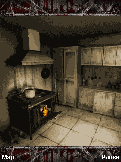 Silent Hill: Orphan (J2ME) screenshot: In the kitchen