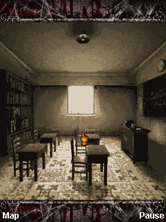 Silent Hill: Orphan (J2ME) screenshot: In the classroom