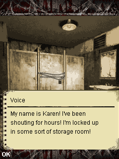 Silent Hill: Orphan (J2ME) screenshot: Talking with Karen through the vent
