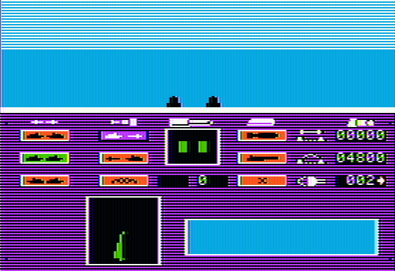 Bismarck (Apple II) screenshot: Battling