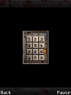 Silent Hill Mobile 2 (J2ME) screenshot: What's the code?