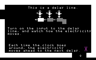 Rocky's Boots (DOS) screenshot: ... and delay lines.