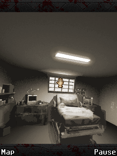 Silent Hill Mobile 2 (J2ME) screenshot: In a patient's room
