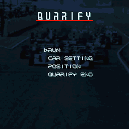 Overtake (Sharp X68000) screenshot: "Quarify"