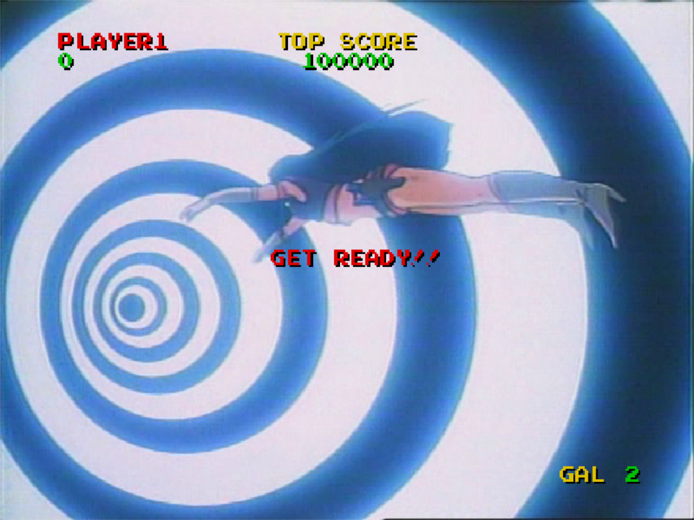 Time Gal (Arcade) screenshot: Used a continue (Singe edition)