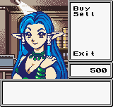 Biomotor Unitron (Neo Geo Pocket Color) screenshot: The shopkeeper.