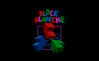 Future Classics Collection (Amiga) screenshot: Loading screen for Blockalanche.