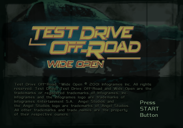 Test Drive: Off-Road - Wide Open (PlayStation 2) screenshot: Title screen.