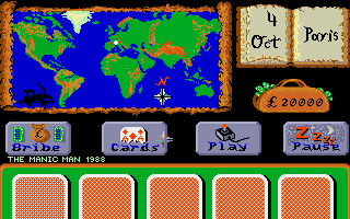 In 80 Days Around the World (Amiga) screenshot: Starting out.