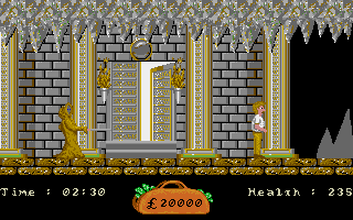 In 80 Days Around the World (Amiga) screenshot: This door is sadly not the exit.