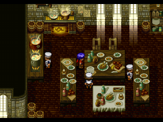 Wild Arms (PlayStation) screenshot: This is a gastronomic paradise!