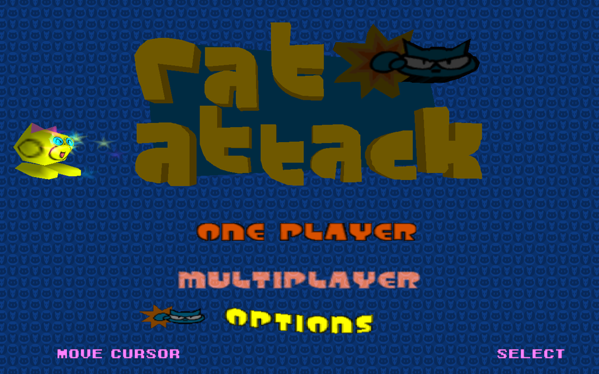 Rat Attack! (Windows) screenshot: Main menu