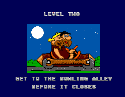 The Flintstones (SEGA Master System) screenshot: Level 2: To the bowling alley