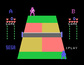 Champion Tennis (SG-1000) screenshot: Game start