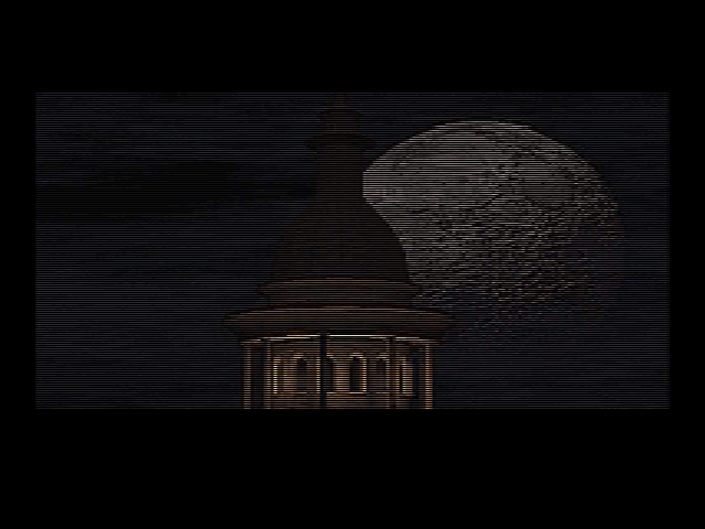 D (Windows) screenshot: The moon is looking ominous tonight