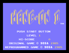 Hang On II (SG-1000) screenshot: Title screen