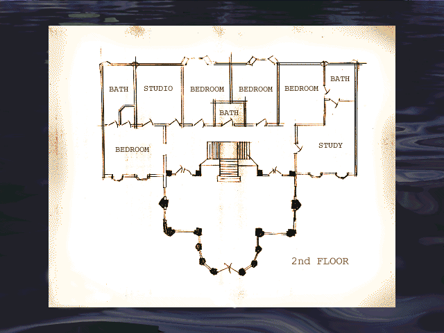 The Cassandra Galleries (Windows) screenshot: Map: 2nd Floor