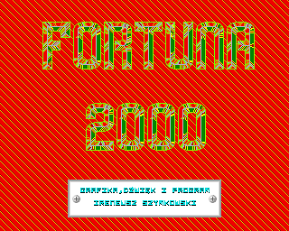 Fortuna 2000 (Amiga) screenshot: Title screen