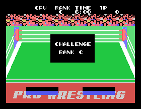 Champion Pro Wrestling (SG-1000) screenshot: Rank C