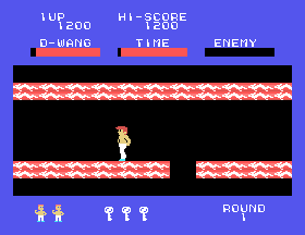 Dragon Wang (SG-1000) screenshot: One floor up