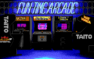Arkanoid (DOS) screenshot: Fun Time Arcade Logo (EGA)