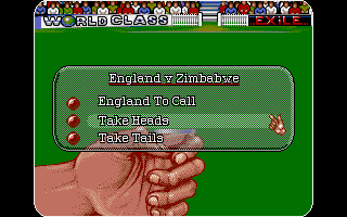 Allan Border's Cricket (Atari ST) screenshot: Lets see who will begin were