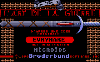 The Ancient Art of War (Atari ST) screenshot: Title screen