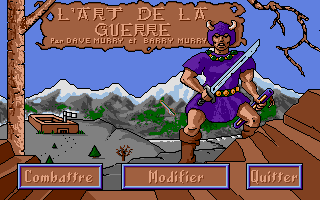 The Ancient Art of War (Atari ST) screenshot: 2nd Title screen with main menu