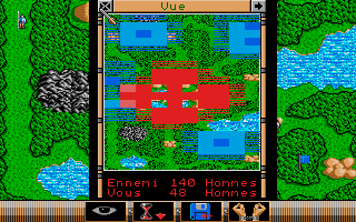 The Ancient Art of War (Atari ST) screenshot: In-game mini map