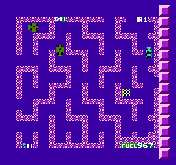 Route-16: Turbo (NES) screenshot: Routes come in all sorts of colors