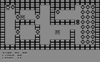 Deadly Crystals (Commodore 64) screenshot: Level 11