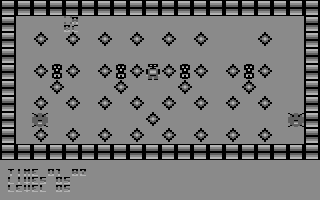 Deadly Crystals (Commodore 64) screenshot: Level 5