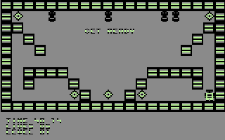 Deadly Crystals (Commodore 64) screenshot: Level 1