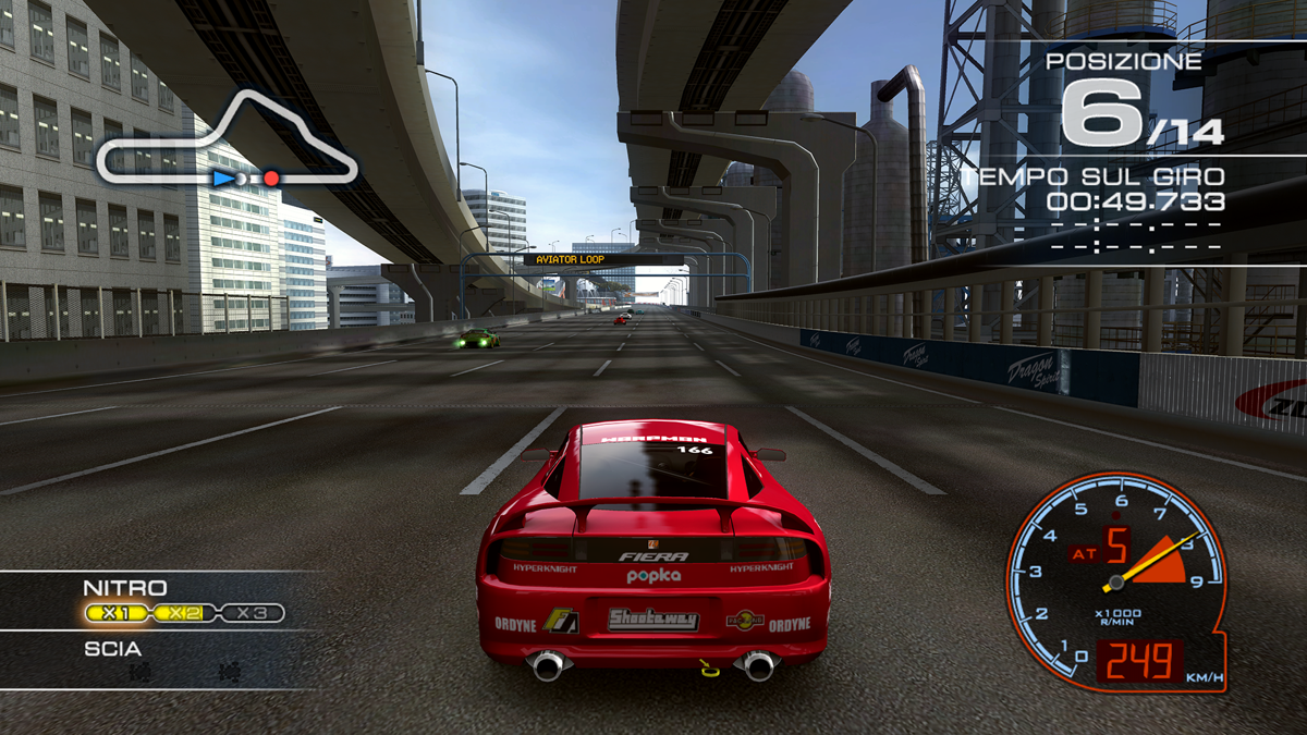 Ridge Racer 7 (PlayStation 3) screenshot: Aviator Loop