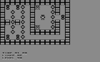 Deadly Crystals (Commodore 64) screenshot: Level 28