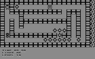 Deadly Crystals (Commodore 64) screenshot: Level 19