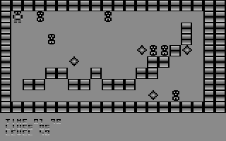 Deadly Crystals (Commodore 64) screenshot: Level 43